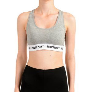Philipp Plein Women's Two-Tone Logo Print Underwear Racerback Bralette Bi-Pack